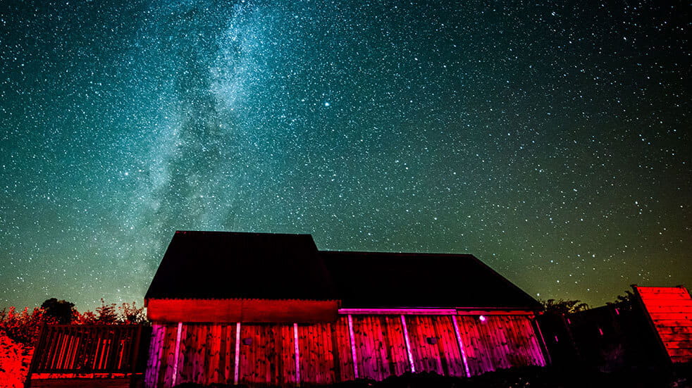 Enjoy a star gazing trip in Northumberland National Park: credit Battlesteads Hotel